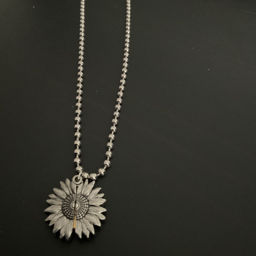 Pewter Sunshine Pendant Chain